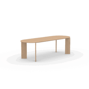 Studio Henk - Soft plat ovale eettafel